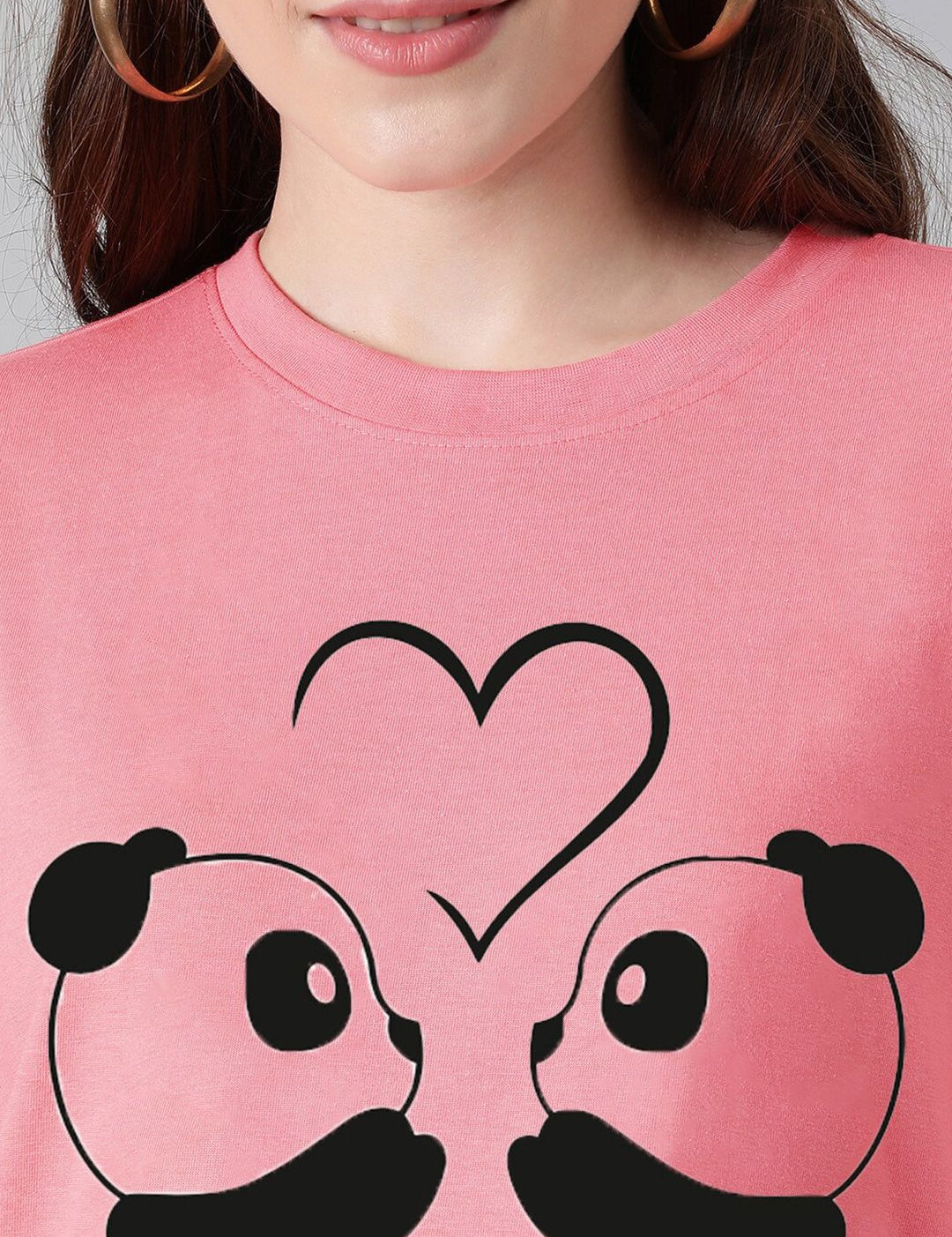 Kotty Graphic Printed Drop Shoulder Sleeves Oversized T-shirt