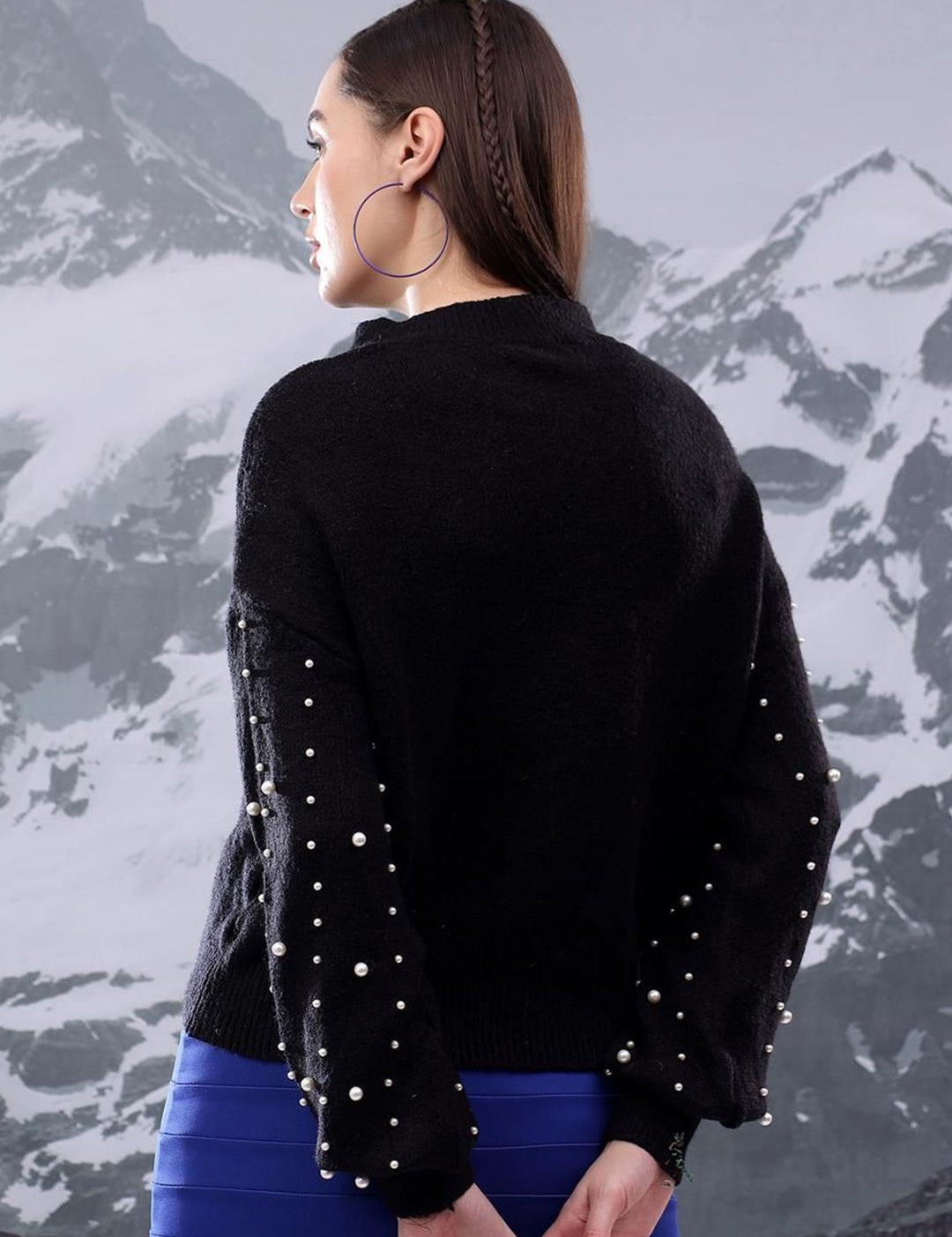 Kotty Women Embroidered Pullover with Embellished Detail