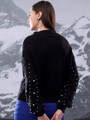 Kotty Women Embroidered Pullover with Embellished Detail