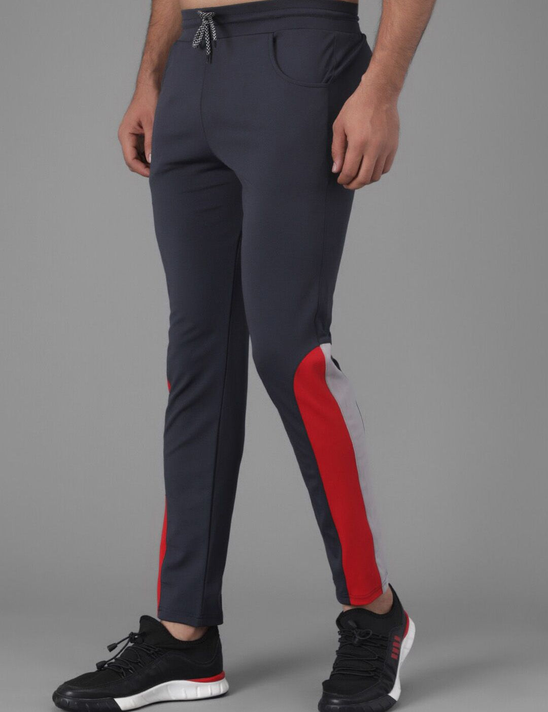 Kitty Men Navy Blue & Solid Straight-Fit Track Pants