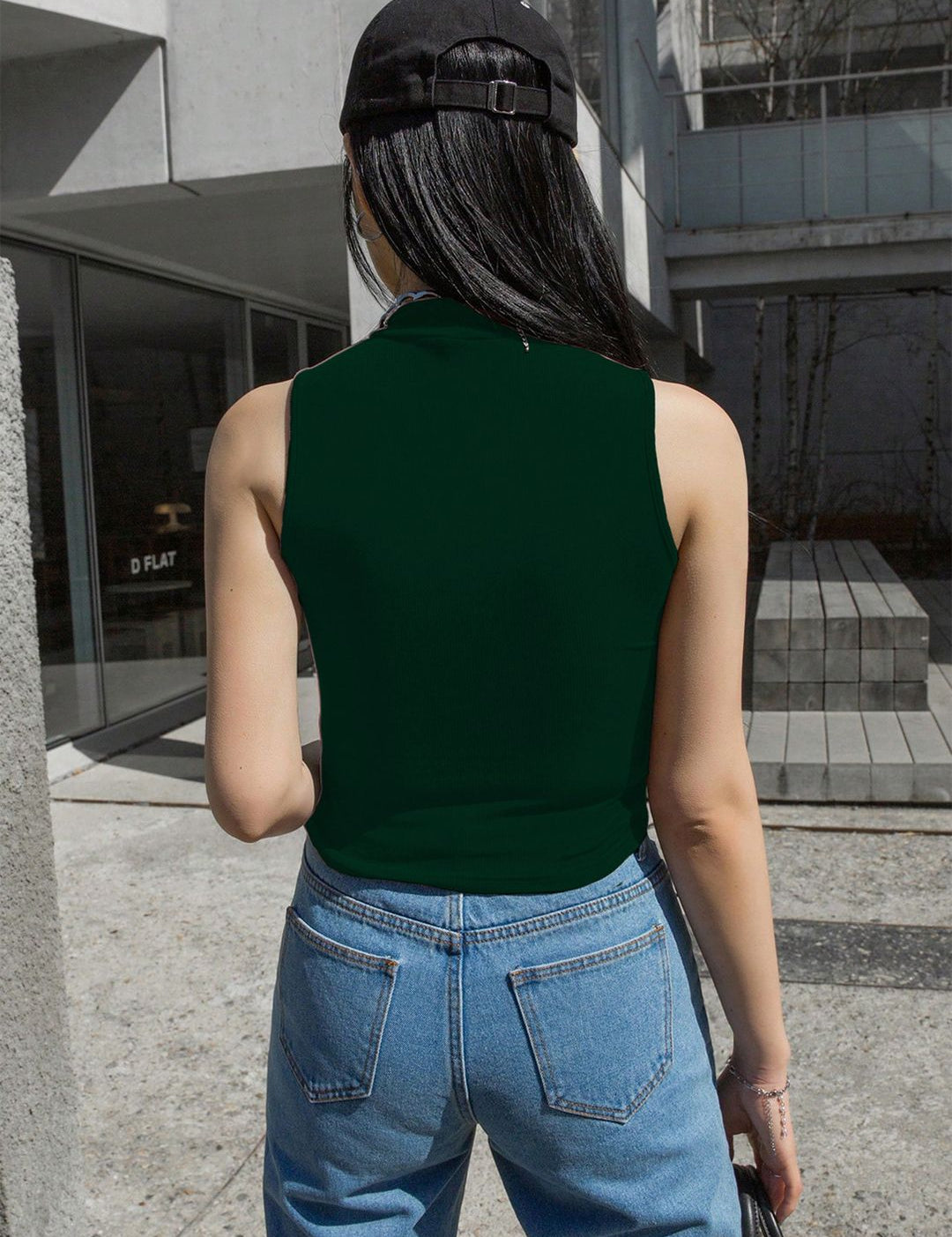 Kotty High Neck Fitted Top