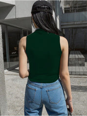 Kotty High Neck Fitted Top