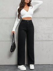 Kotty Women Comfort Straight Fit High-Rise Stretchable Jeans