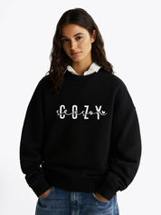 Kotty Women Printed  Round Neck Full Sleeve Sweatshirt