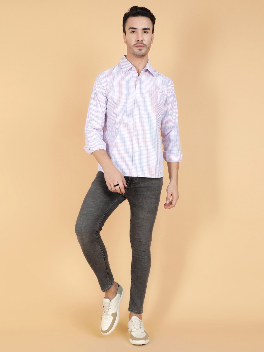 Kotty Men Relaxed Spread Collar Graphic Printed Casual Shirt