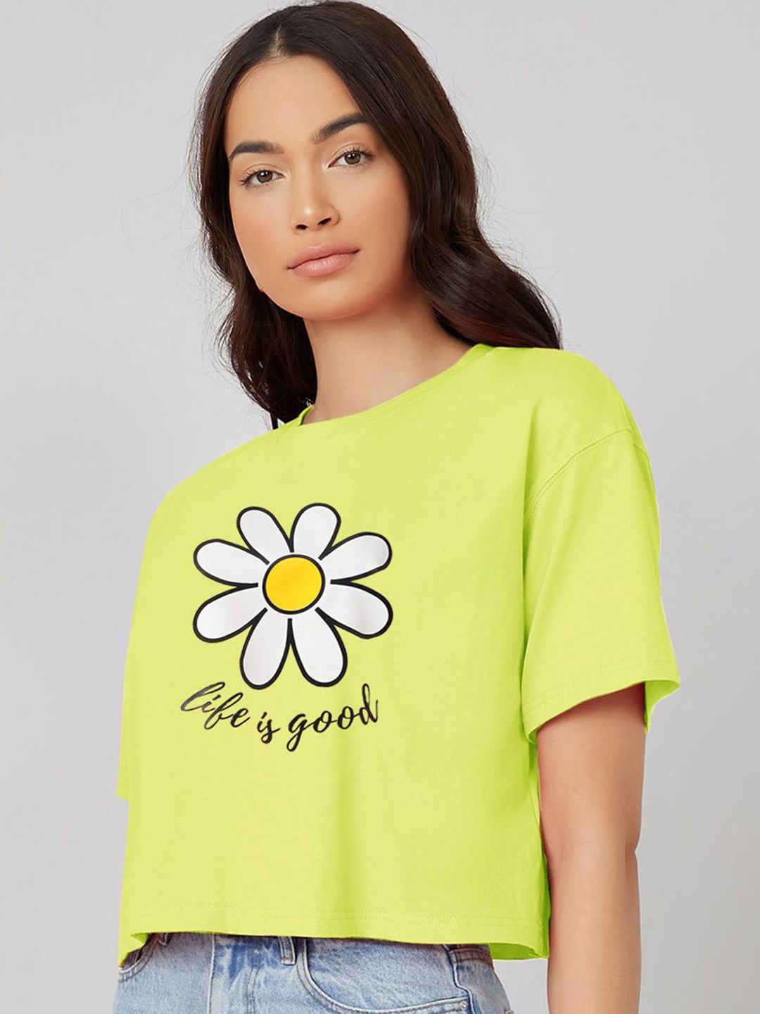 Kotty Women Graphic Printed Round Neck T-shirt