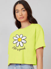 Kotty Women Graphic Printed Round Neck T-shirt