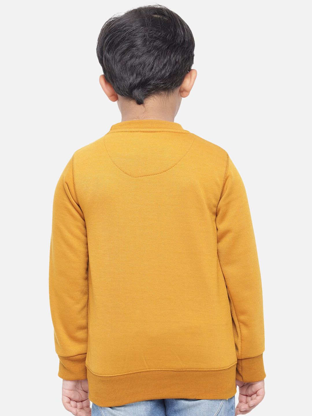 Kotty Boys Yellow Printed Sweatshirt