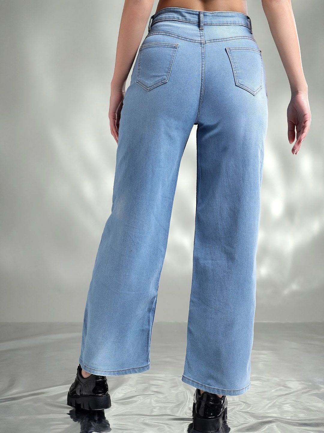 Kotty Women Jean Straight Fit High-Rise Stretchable Jeans