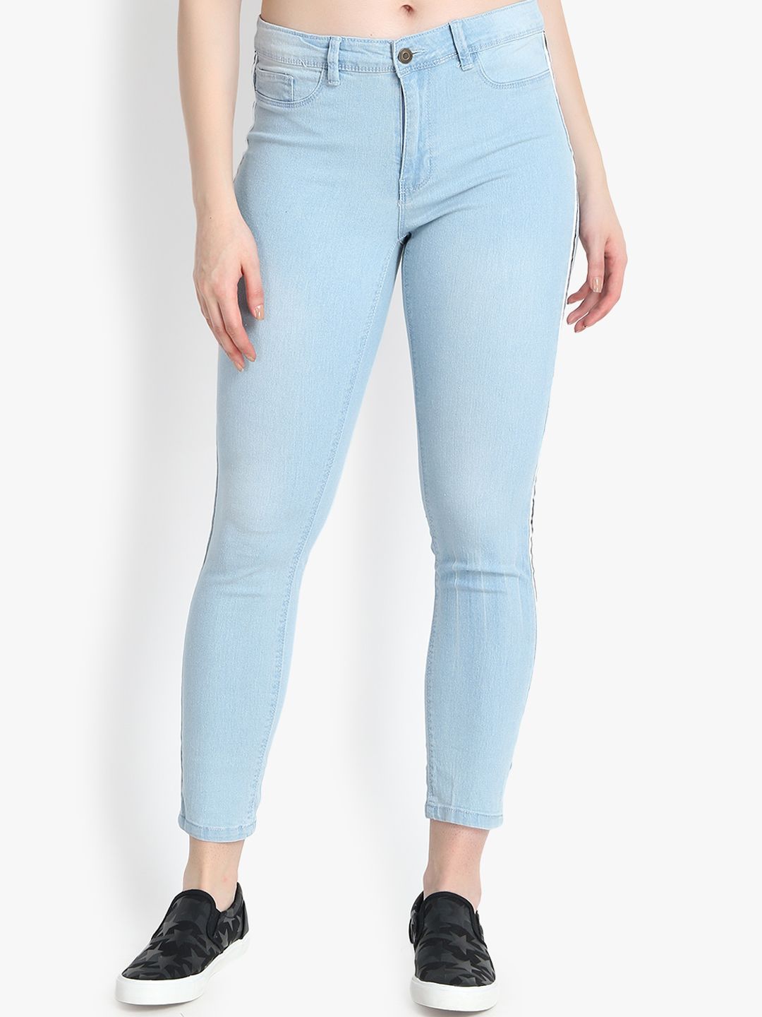 Kotty Women Blue Skinny Fit High-Rise Clean Look Stretchable Jeans