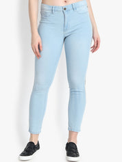Kotty Women Blue Skinny Fit High-Rise Clean Look Stretchable Jeans