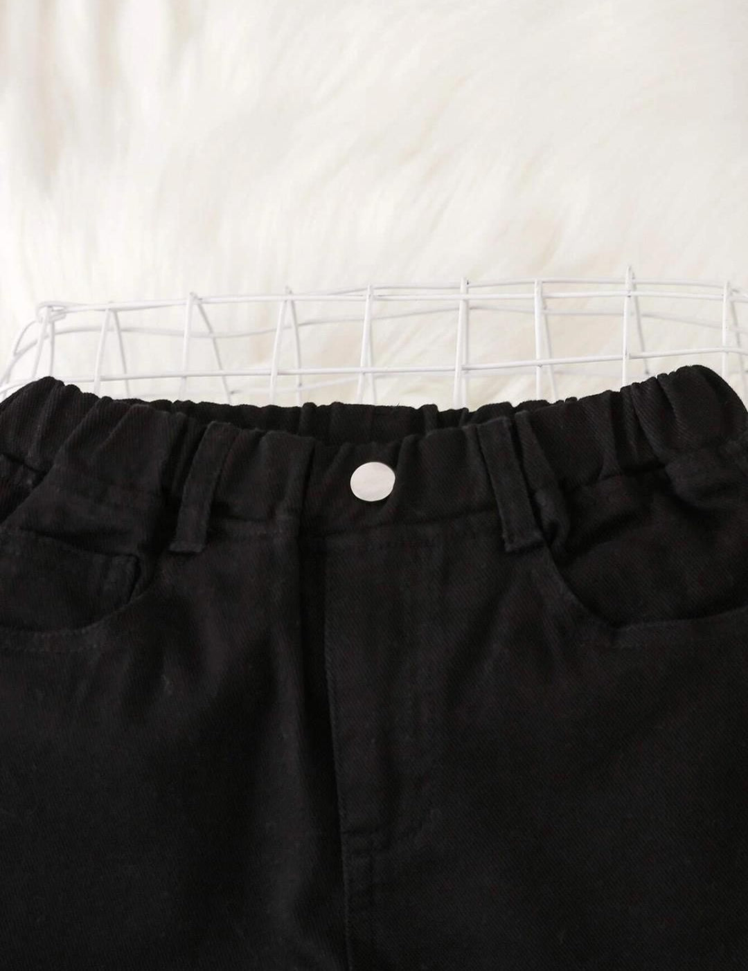 Kotty Girls Jean Fit Mid-Rise Stretchable Wide Leg  Jeans