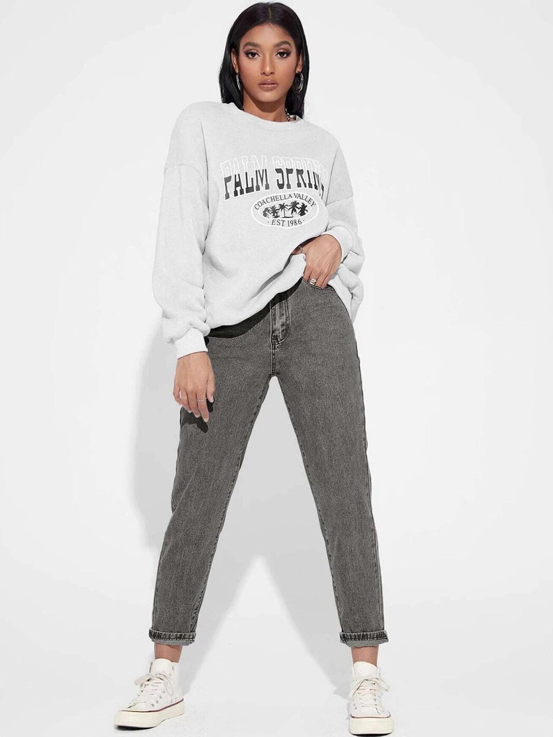 Kotty Women Grey Jean High-Rise Stretchable Jeans