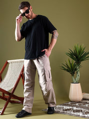 Kotty Men Relaxed Easy Wash Cargos Trousers