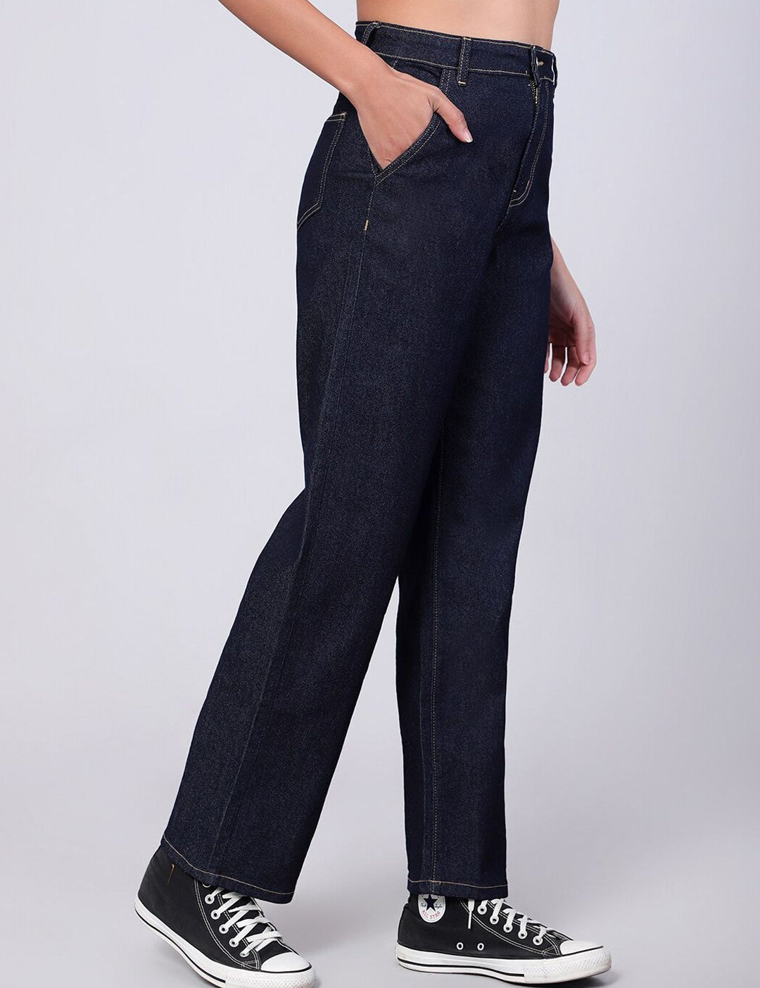 Kotty Women Jean Relaxed Fit High-Rise Jeans