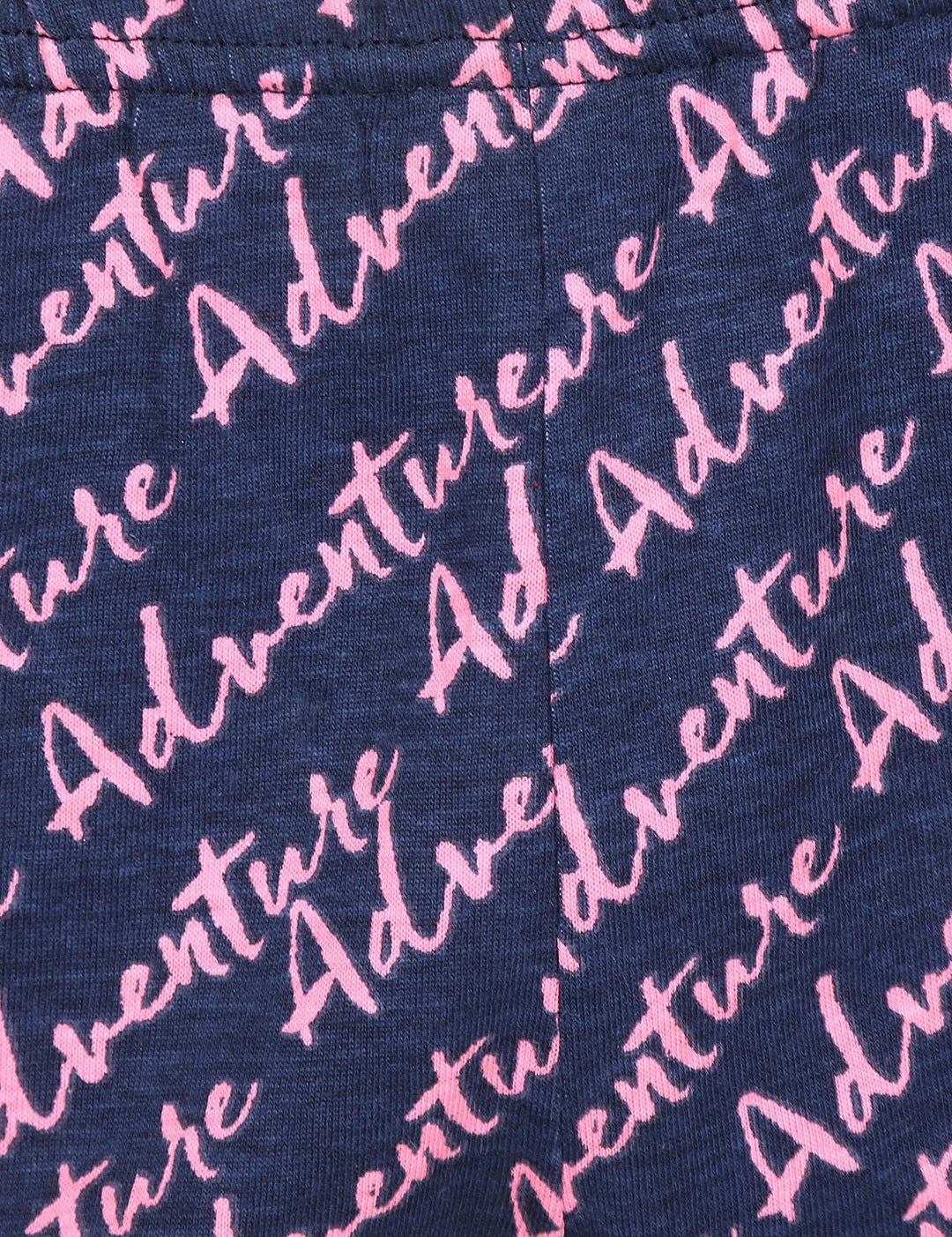 Kotty Women Printed Blue And Pink Lounge Shorts KTTSLEEPSHORTS204