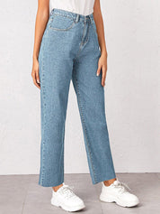 Kotty Women Straight Fit High-Rise Light Shade Stretchable Cotton Lycra Blend Jeans