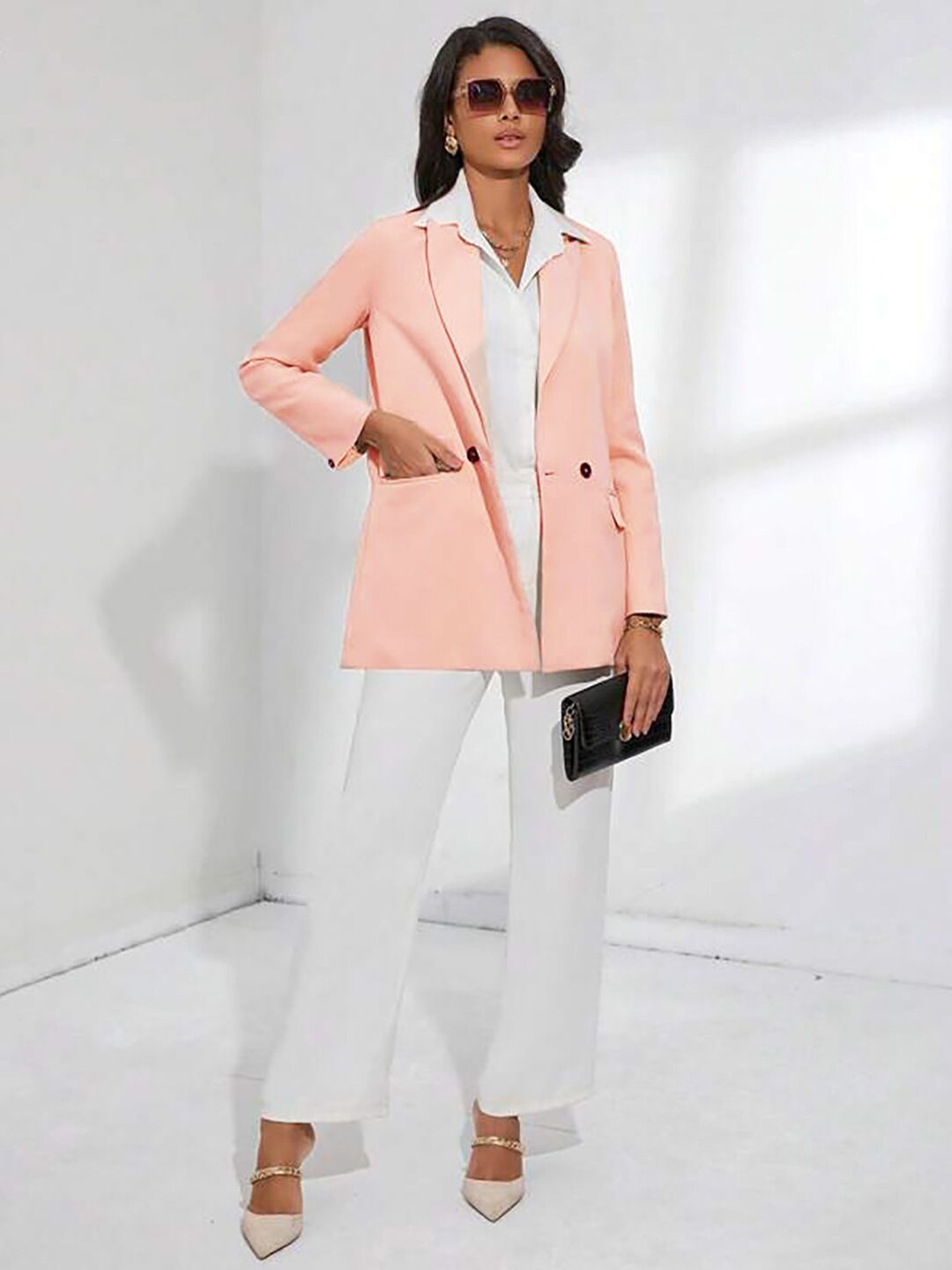 KOTTY BIZwear Double-Breasted Casual Blazer