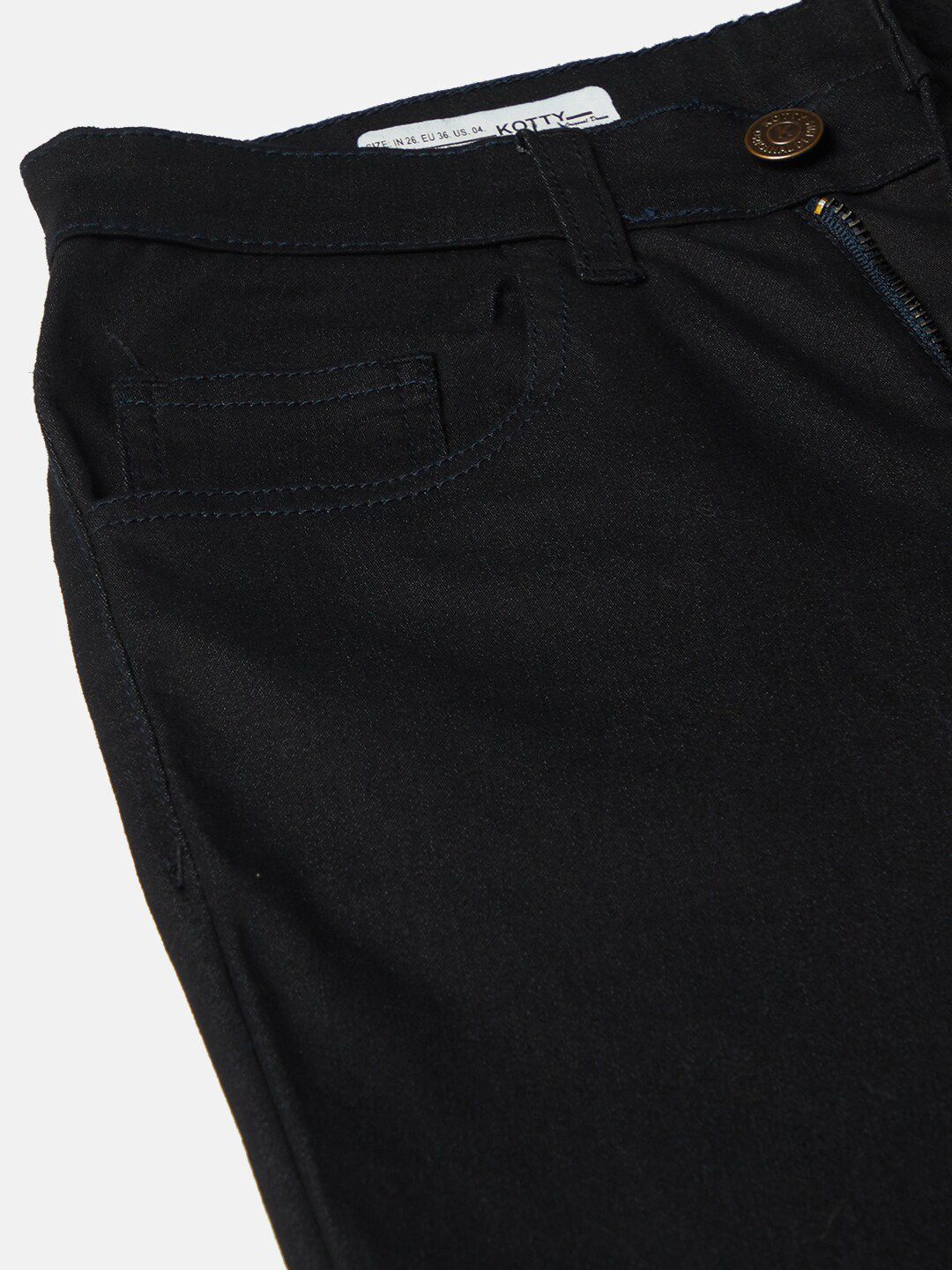 Kotty Women Black Jean Bootcut Stretchable Jeans