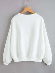 Kotty Women White Printed Sweatshirt