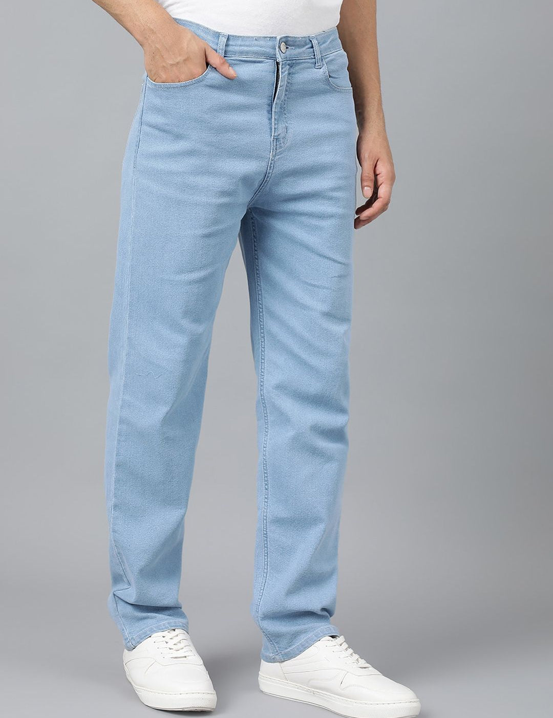 Kotty Men Blue Jean Fit Low-Rise Stretchable Jeans