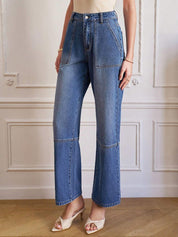 Kotty Women Straight Fit High-Rise Stretchable Jeans