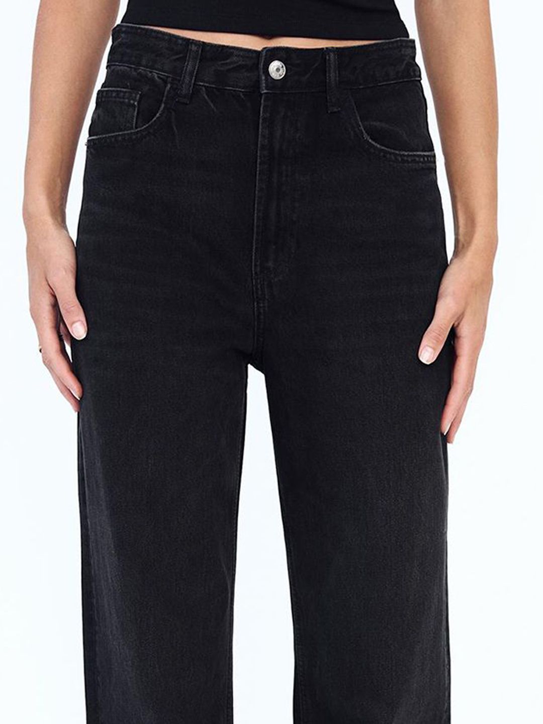 Kotty Women Jean Wide Leg High-Rise Stretchable Jeans