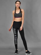 Kotty Women Black & White Printed Tights