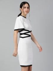 Kotty Flared Sleeves Sheath Dress