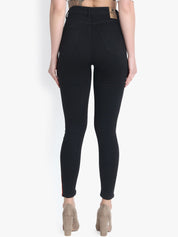Kotty Women Black Skinny Fit High-Rise Clean Look Stretchable Jeans