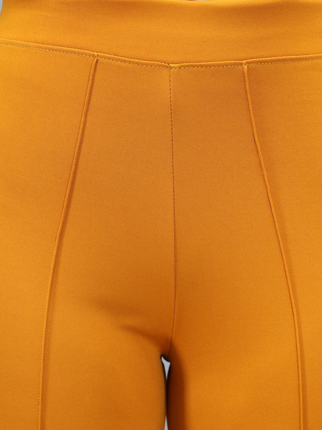 Kotty Women Yellow High-Rise Parallel Trousers