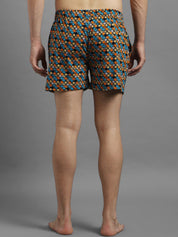 Kotty Men Blue & Orange Printed Boxers