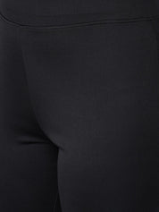 Kotty Women Black Flared High-Rise Bootcut Trousers