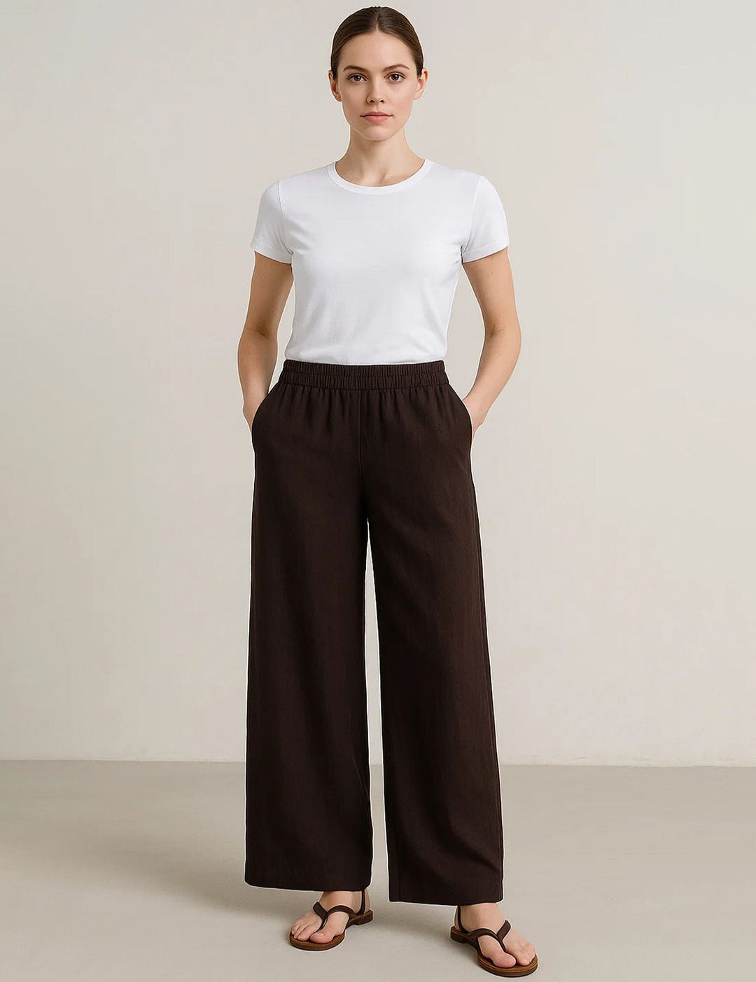 Kotty Women Wide Leg High-Rise Trousers