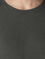 Kotty Women Olive Green & Yellow Colourblocked Sweatshirt