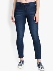 Kotty Women Blue Skinny Fit High-Rise Clean Look Jeans