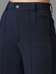 KOTTY BIZwear Navy Blue Shawl Neck Coat With Trousers