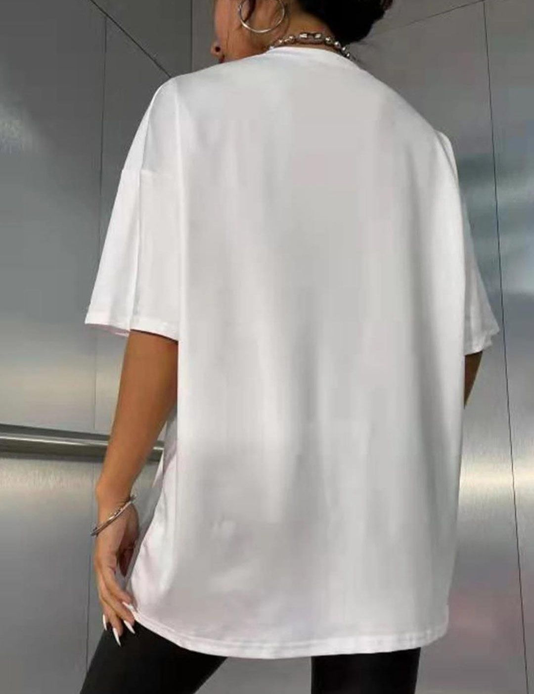 Kotty Conversational Printed Oversize Cotton T-shirt