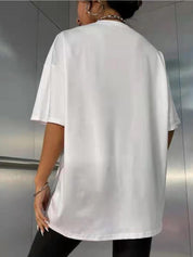 Kotty Conversational Printed Oversize Cotton T-shirt