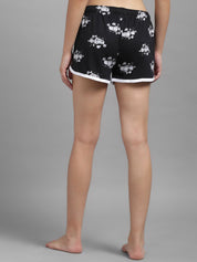 Kotty Women Black Printed Night suit