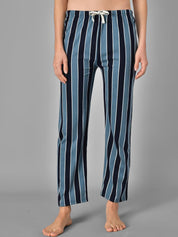 Kotty Women Striped Pure Cotton Lounge Pants