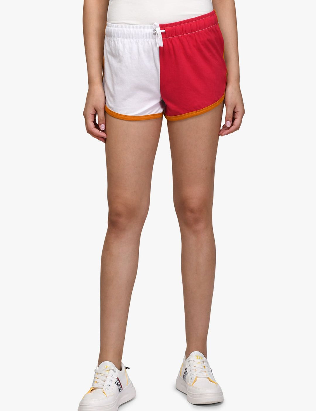 Kotty Women Multicoloured Pack of 2 Colourblocked Slim Fit Hot Pants