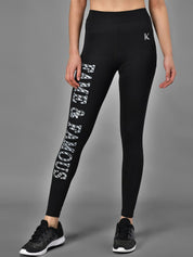 Kotty Women Black & White Printed Tights