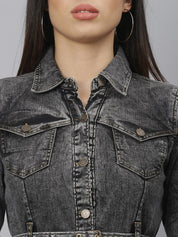 Kotty Women Black Solid Shirt Dress