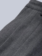 Kotty Women Grey Relaxed Straight Leg Straight Fit High-Rise Pleated Trousers