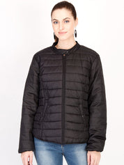 Kotty Women Black Solid Insulator Puffer Jacket