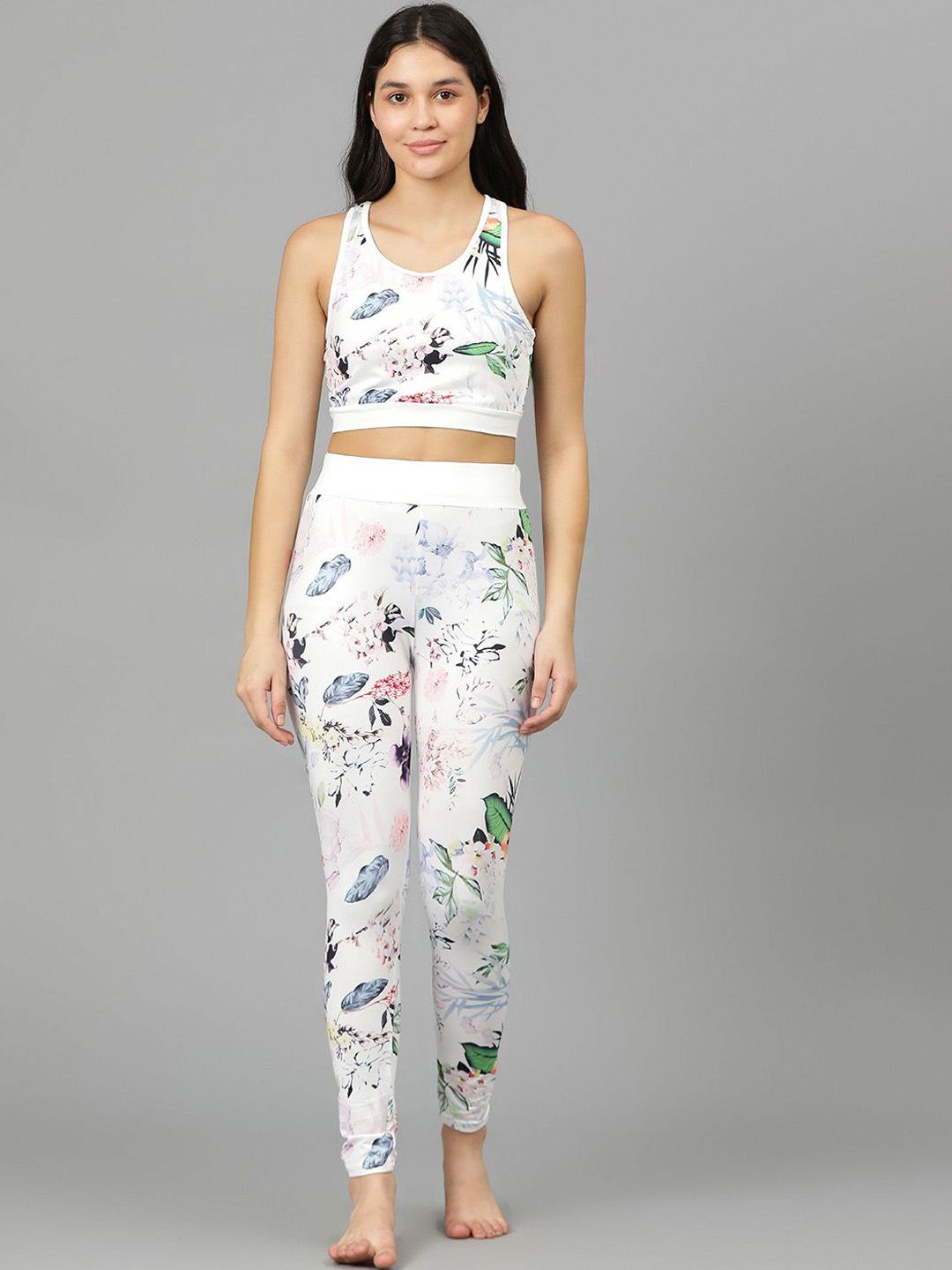 Kotty Round Neck Printed Night Suit