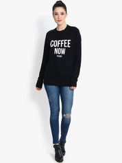 Kotty Women Black Printed Sweatshirt