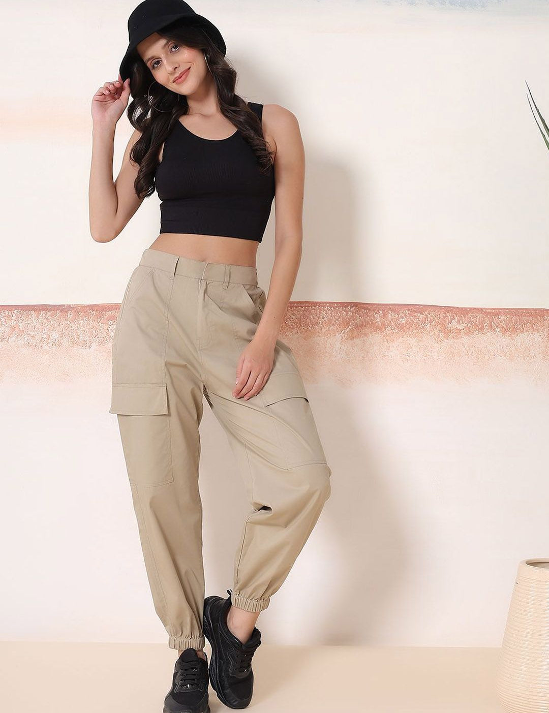 Kotty Women Relaxed Fit Mid- rise Joggers