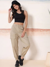 Kotty Women Relaxed Fit Mid- rise Joggers